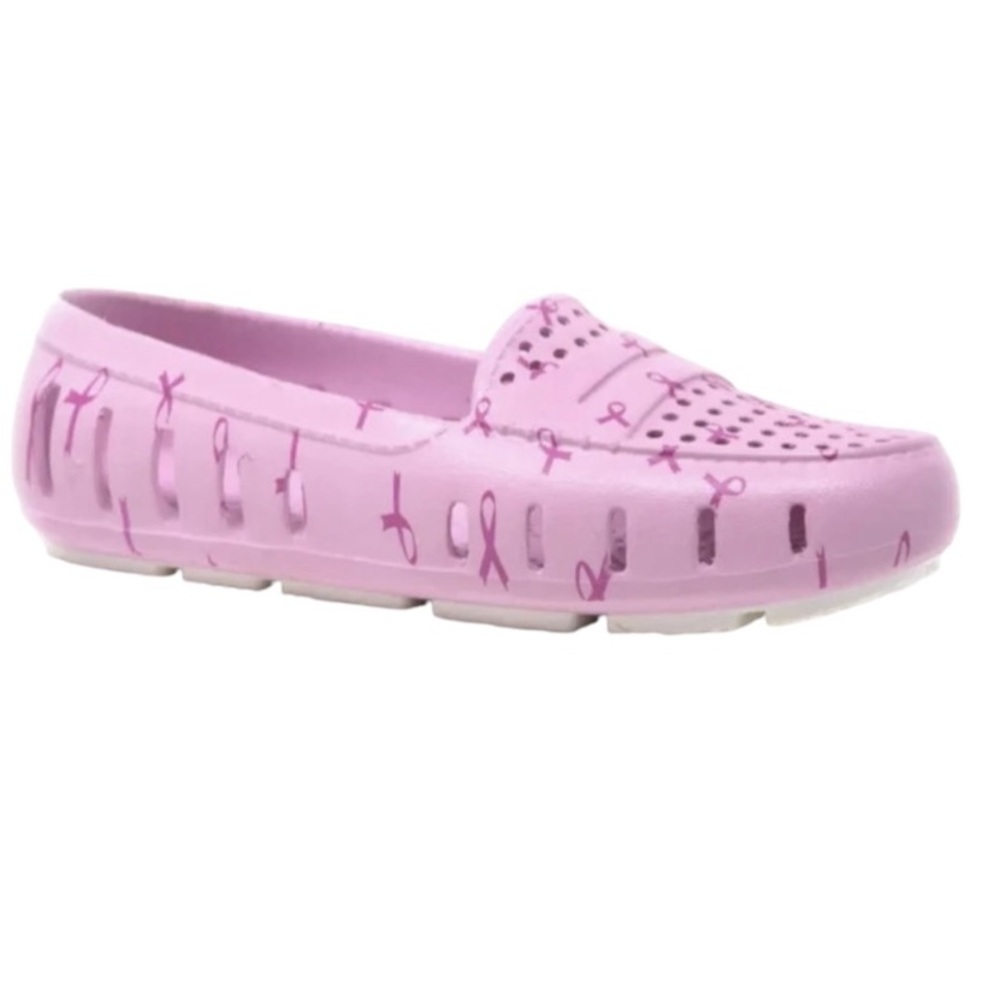 NWT! Floafers Posh Driver 2.0 Loafer, Pink Ribbon Breast Cancer